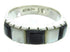 Mother Of Pearl Jet Inlay Southwestern Ring Size 8-1/4 AW63756